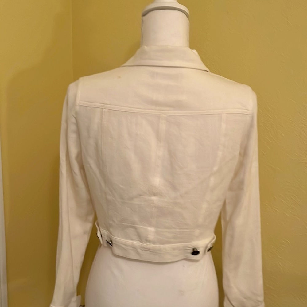 Style Rack white crop jacket size small - Picture 4 of 5